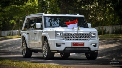 Tampang Sangar Maung Garuda Tunggangan Prabowo ke Istana