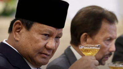 Prabowo Ajak Tamu-tamu Negara Bersulang di Istana Negara