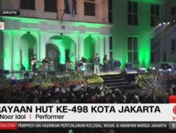 Fajar Noor Idol Ramaikan HUT Jakarta ke-498 di Kota Tua