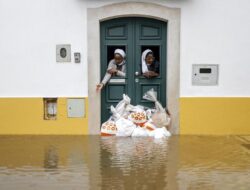 Badai Leonardo Mengamuk di Portugal dan Spanyol
